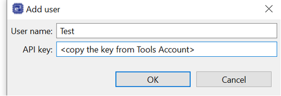 Add user – API Key