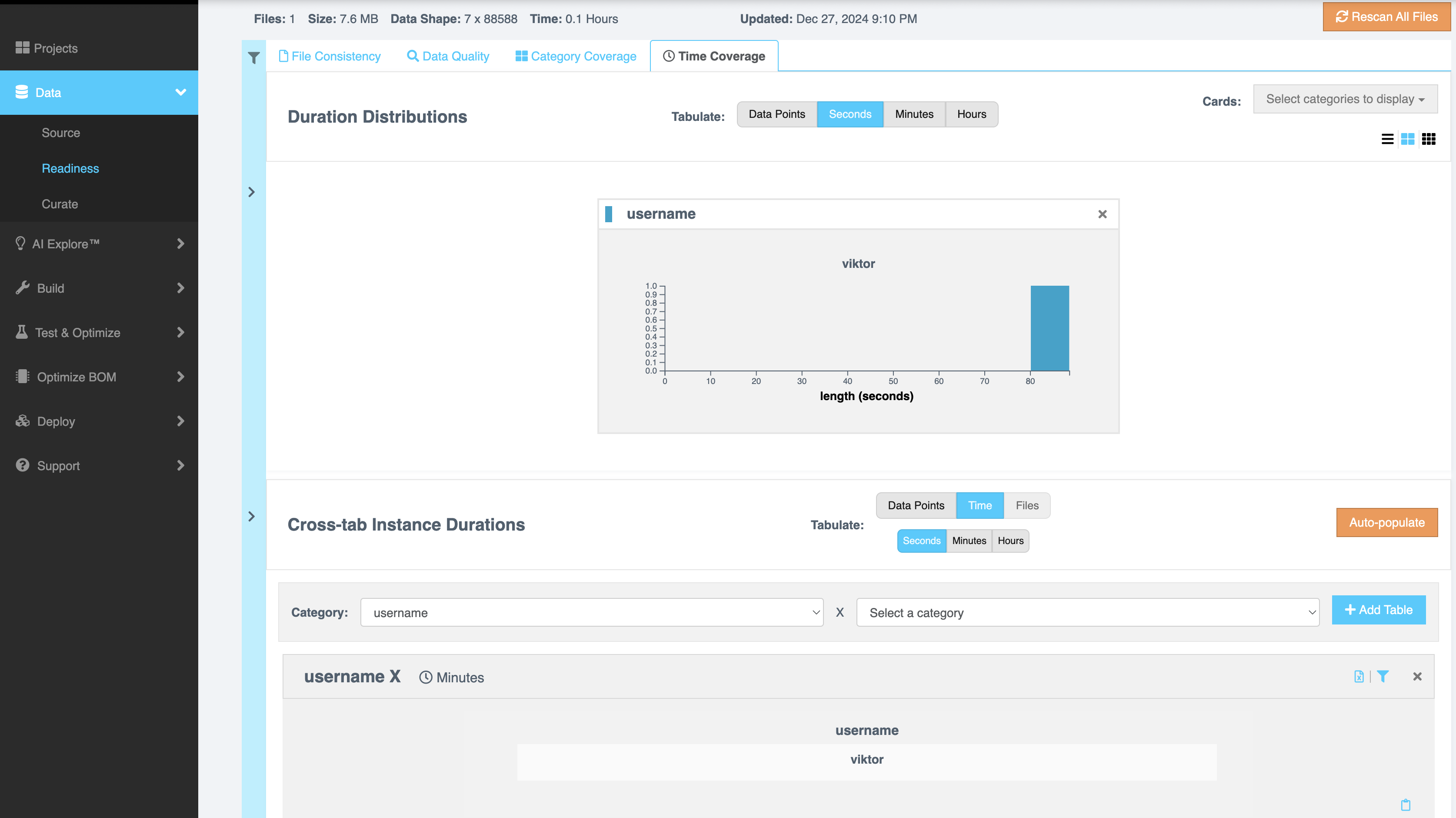 时间覆盖率页面