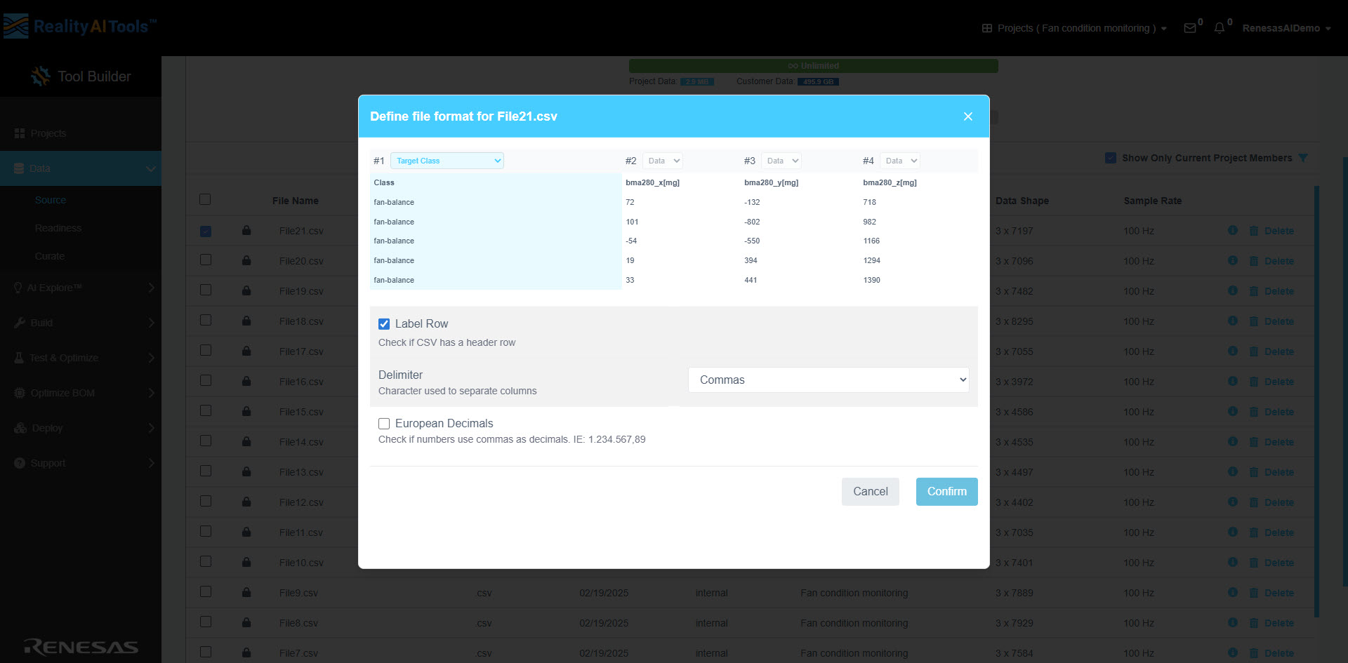 Define file format page