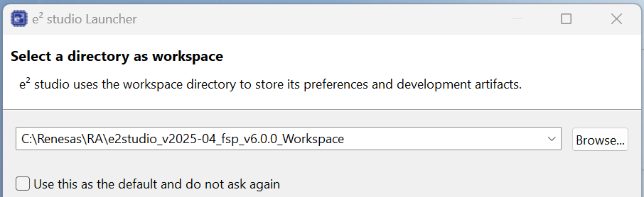 Select a workspace
